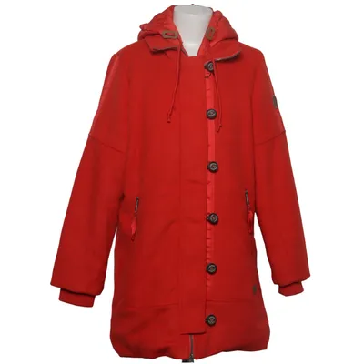 Manteau (Rouge) de Soquesto Polyester, Laine