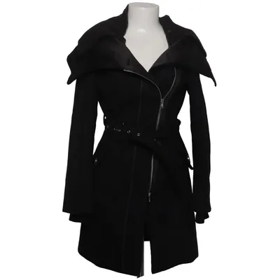 Mantel (Schwarz) von Zero Acetat, Acryl, Elasthan, Polyester, Viskose, Wolle