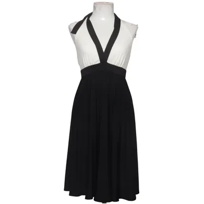 Halterneck dress (Black, White) from White House Black Market Elastane, Polyester