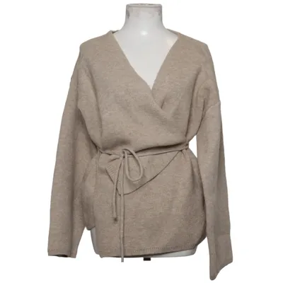 Slå om-cardigan (Beige) fra Outfitbook Akryl, Polyamid, Polyester