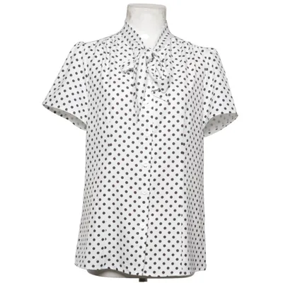 Knytblus (Vit, Svart) från Belle Poque Elastan, Polyester