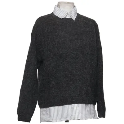 Sweater (Gray, White) from Primark Acrylic, Alpaca wool, Cotton, Elastane, Polyester