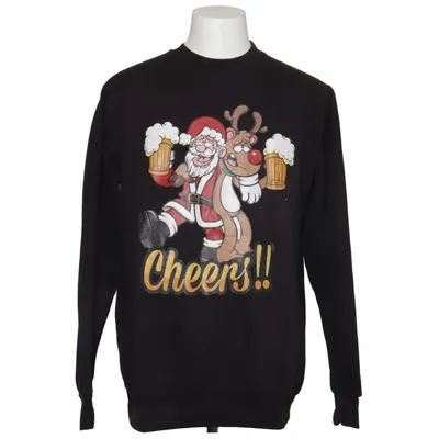 Sweatshirt (Sort, Flerfarvet) fra Merry Christmas Bomuld, Polyester