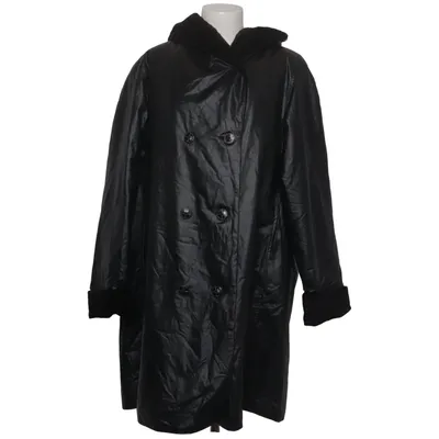 Coat (Black) from Herluf Design Cotton, Polyamide