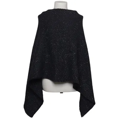 Poncho (Blue, Gray) from Cocogio Acrylic, Metallic fiber, Mohair, Polyamide, Wool