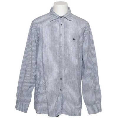 Hemd (Blau, Weiß) von Burberry Leinen