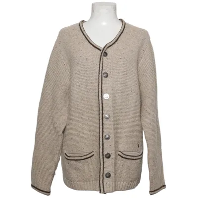 Cardigan (Beige, Brown) from Lekra Polyester, Wool