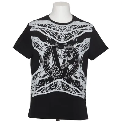 T-shirt (Sort, Grå) fra Versace Jeans Bomuld