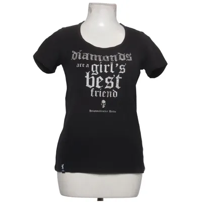 T-shirt (Zwart) van Look 54 Katoen, Elastaan