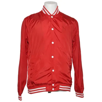 Collegejakke (Rød, Hvid) fra Forever 21 Men Bomuld, Polyester