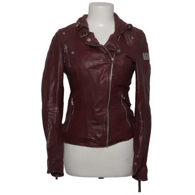 Bikerjack (Rood) van Freaky Nation Katoen, Leer, Polyester