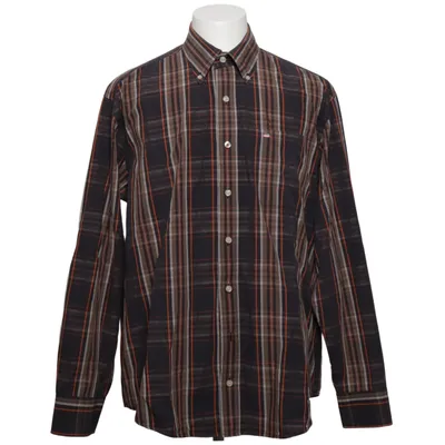 Buttondown-skjorta (Brun, Orange, Vit) från State of Art Bomull