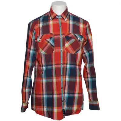 Flannel shirt (Red, Blue, Multicolored) from Emilio Adani Cotton