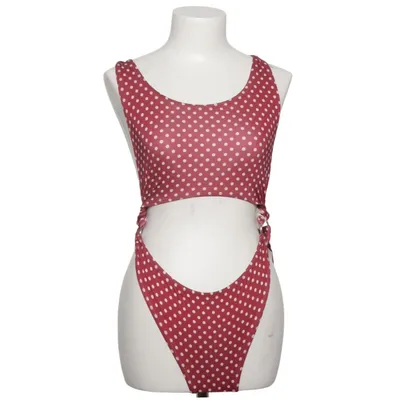 Swimsuit (Red, White) from Rebella Elastane, Recycled polyester