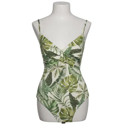 Swimsuit (Green, White) from Idea Elastane, Polyamide