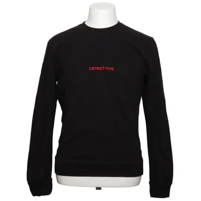 Sweatshirt (Sort) fra District Bomuld, Elastan