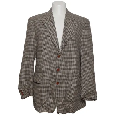 Blazer (Blauw, Wit, Bruin) van Pierre Cardin Zijde, Wol