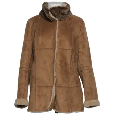 Shearling jas (Bruin) van Himmelblau Couture by Lola Paltinger Polyester