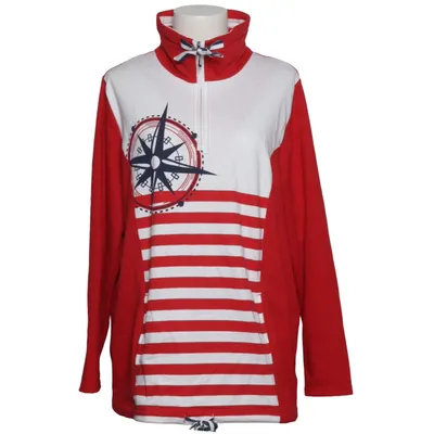 Sweatshirt (Red, White, Multicolored) from Paola! Cotton, Polyester
