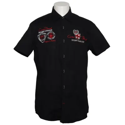 Chemise à manches courtes (Rugby League) de Carisma Coton, Élasthane
