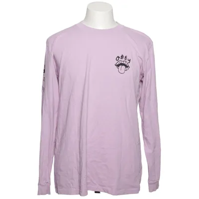 Langarmshirt (Lila) von Obey worldwide Baumwolle