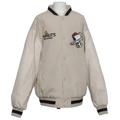 Veste universitaire (Beige, Noir) de Zara Polyester, Viscose