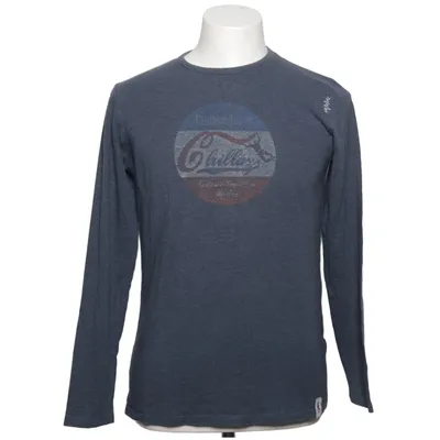 T-shirt à manches longues (Bleu) de Chillaz Coton, Élasthane, Modal