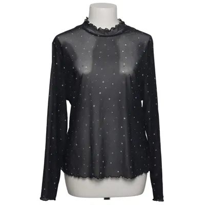 Top (Schwarz, Weiß) von Shein Curve Baumwolle, Polyester