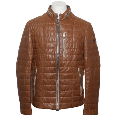 Veste en cuir (Marron) de Milestone Cuir