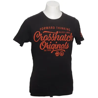 T-shirt (Zwart) van Crosshatch Katoen