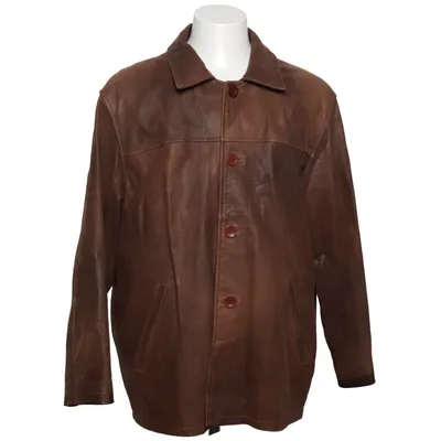 Läderkavaj (Brun) från Maddox Polyester