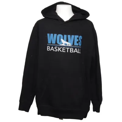 Capuchon sweater (Zwart) van Premium Kids Katoen, Polyester