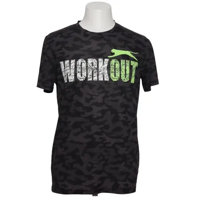 T-shirt (Zwart, Grijs) van Slazenger Polyester