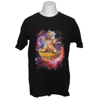 T-shirt (Black, Multicolored) from Goodie Two Sleeves Cotton