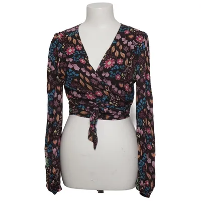 Wikkelblouse (Zwart, Meerkleurig) van Harper & Yve