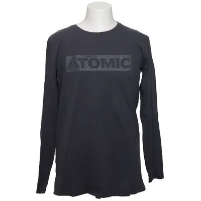 T-shirt à manches longues (Gris) de Atomic Coton, Élasthane, Modal
