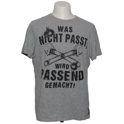 T-shirt (Grijs) van Blue Tribe Katoen, Viscose