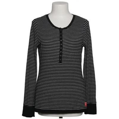 Henley shirt (Black, White) from Superdry Elastane, Polyester, Viscose