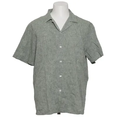 Short sleeve shirt (Green) from Lindbergh Cotton, Linen