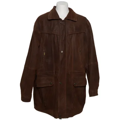 Leather jacket (Brown) from Man's World Leather, Polyester