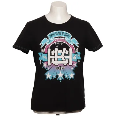 T-shirt (Zwart, Meerkleurig) van Ckh Katoen
