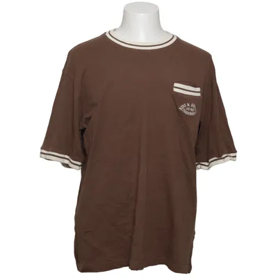 T-shirt (Marron, Blanc) de Lfdy Coton