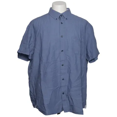Korte mouwen shirt (Blauw) van Luciano Katoen, Linnen