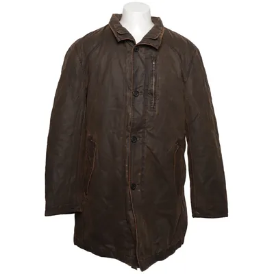 Oilskin coat (Brown) from Jan Paulsen Cotton, Polyester