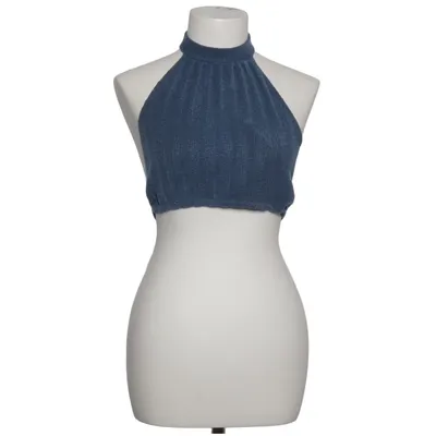 Halterneck top (Blå) fra Bamboo Blonde Viscose
