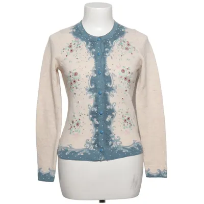 Strickjacke (Beige, Blau, Mehrfarbig) von King Louie Acryl, Wolle