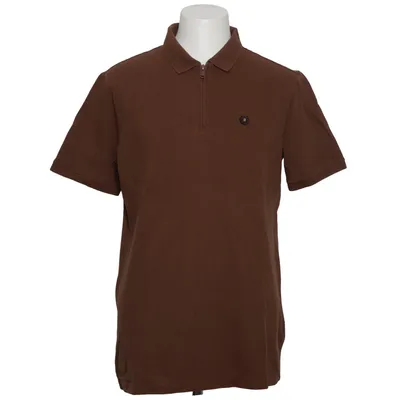 Poloshirt (Bruin) van No Excess Katoen, Elastaan
