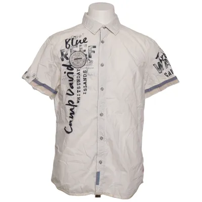 Chemise à manches courtes (Blanc, Bleu, Multicolore) de Camp David Coton