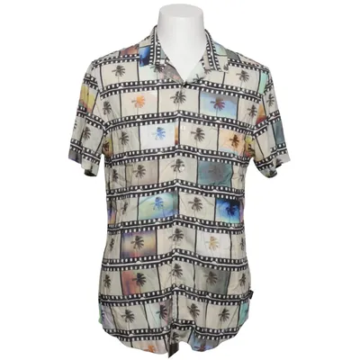 Chemise à manches courtes (Beige, Multicolore) de Guess Viscose
