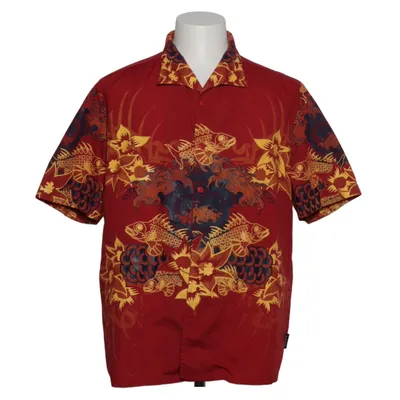 Korte mouwen shirt (Rood, Meerkleurig) van Pash Katoen, Polyester